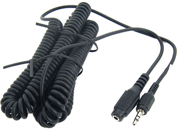 25 3.5mm Audio Extension Cable   Coiled Cord   NEW  